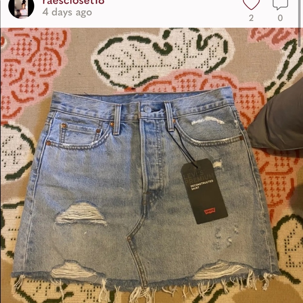 Levi denim skirt for Christina